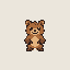 bear, pixel coin